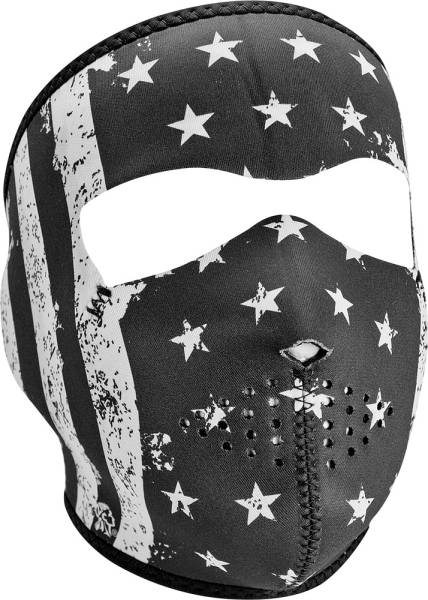 ZAN - NEOPRENE FULL MASK VINTAGE FLAT BLACK/WHITE - Image 1