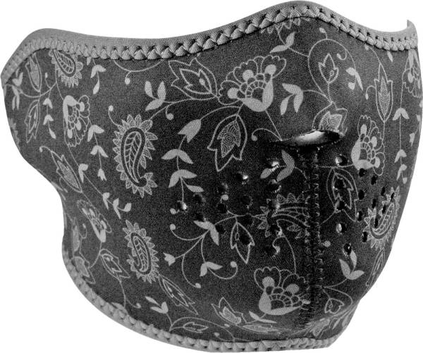 ZAN - NEOPRENE HALF MASK DARK PAISLEY - Image 1