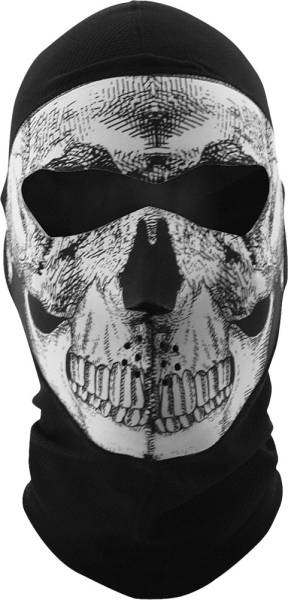 ZAN - BALACLAVA COOLMAX EXTREME FULL MASK B&W SKULL - Image 1