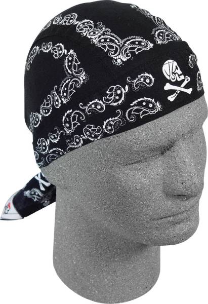 ZAN - FLYDANNA SKULL PAISLEY BLACK - Image 1