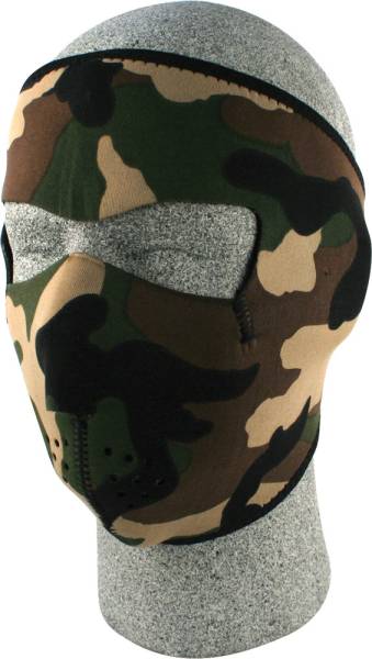 ZAN - FULL FACE MASK WOODLAND CAMO - Image 1