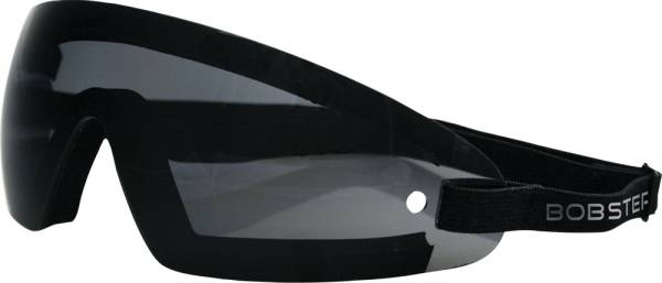 BOBSTER - WRAP AROUND SUNGLASSES BLACK W/SMOKE LENS - Image 1