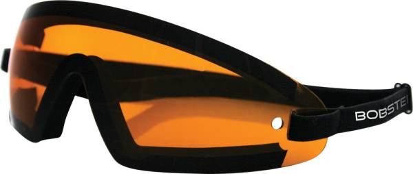 BOBSTER - WRAP AROUND SUNGLASSES BLACK W/AMBER LENS - Image 1