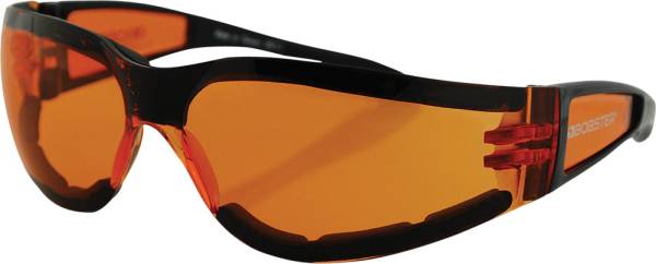 BOBSTER - SHIELD II SUNGLASSES BLACK W/AMBER LENS - Image 1