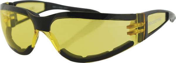 BOBSTER - SHIELD II SUNGLASSES BLACK W/YELLOW LENS - Image 1