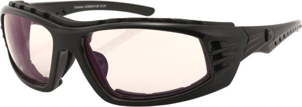 BOBSTER - CHAMBER SUNGLASSES GLOSS BLACK W/CLEAR REFLECTIVE LENS - Image 1