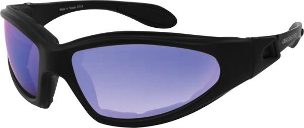 BOBSTER - GXR SUNGLASSES BLACK W/SMOKED BLUE MIRROR LENS - Image 1