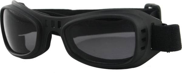 BOBSTER - ROAD RUNNER GOGGLE SUNGLASSES BLACK W/SMOKE LENS - Image 1