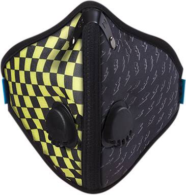 RZ MASK - M2N YELLOW CHECKERED LG - Image 1