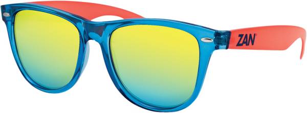 ZAN - THROWBACK MINTY SUNGLASSES BLUE/ORANGE W/SMOKE YELLOW - Image 1