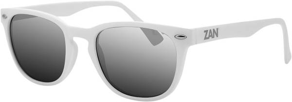 ZAN - THROWBACK NVS SUNGLASSES MATTE WHITE W/SMOKE REFL LENS - Image 1