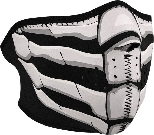 ZAN - HALF FACE MASK GLOW-IN-DARK BONE BREATH - Image 1