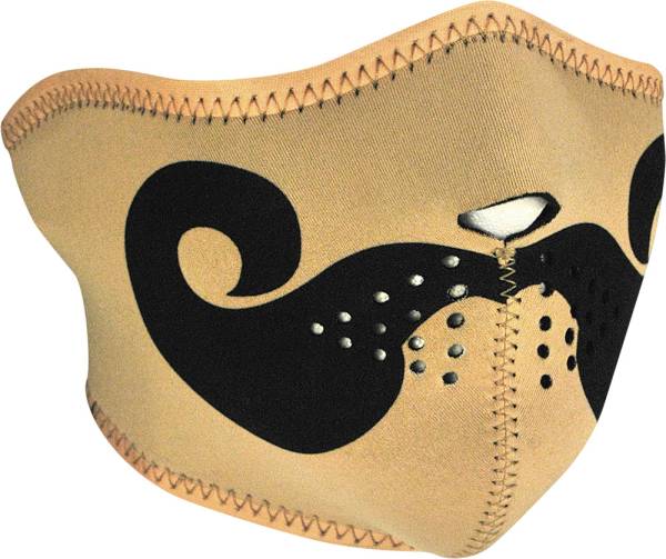 ZAN - HALF FACE MASK (CURLY MUSTACHE) - Image 1