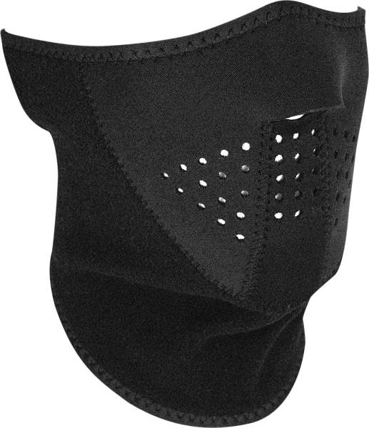 ZAN - NEO-X FACE MASK SOLID BLACK W/FLEECE NECK - Image 1