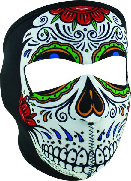 ZAN - NEOPRENE FULL MASK MUERTE SKULL - Image 1