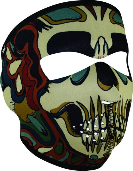 ZAN - NEOPRENE FULL FACE PSYCHEDELIC SKULL - Image 1