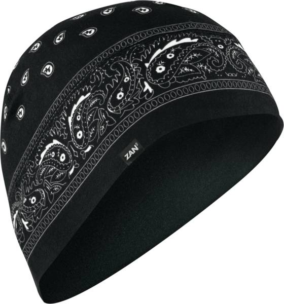 ZAN - SPORTFLEX BEANIE BLACK PAISLEY - Image 1