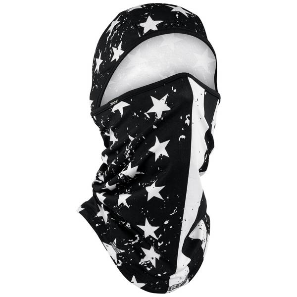 ZAN - SPORTFLEX SERIES CONVERTIBLE BALACLAVA BLACK & WHITE FLAG - Image 1