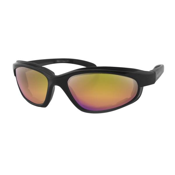 BOBSTER - FAT BOY GLASSES MATTE BLACK PURPLE HD YELLOW REVO MIRROR - Image 1