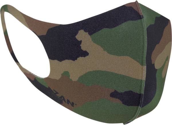 ZAN - LIGHTWEIGHT FACE MASK 2/PK WOODLAND CAMO / BLACK - Image 1