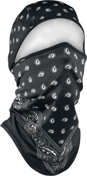 ZAN - SPORTFLEX CONVERTIBLE BALACLAVA BLACK PAISLEY - Image 1