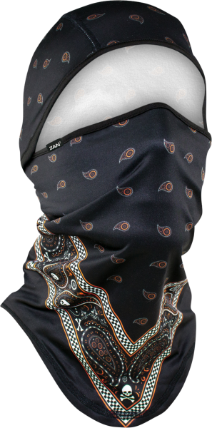 ZAN - SPORTFLEX CONVERTIBLE BALACLAVA BLK/ORG BANDANA - Image 1