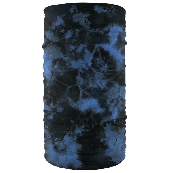 ZAN - MOTLEY TUBE FLEECE LINED BLACK & BLUE TIE DYE - Image 1