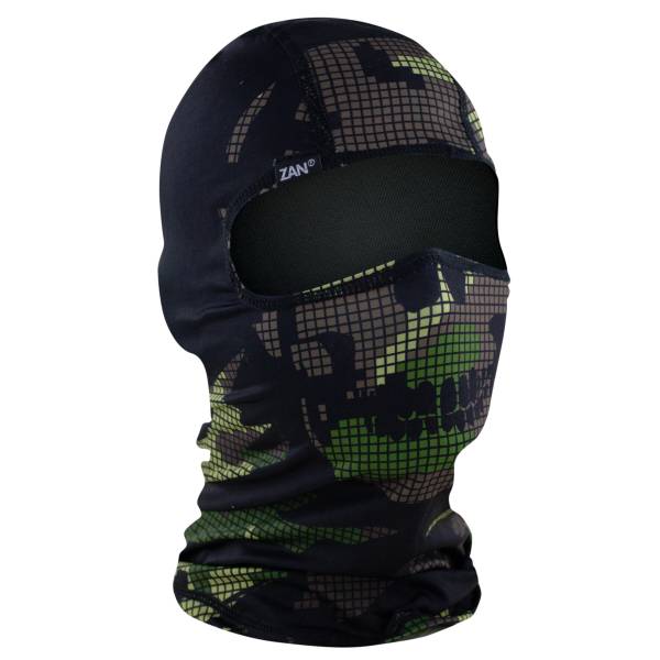 ZAN - POLYESTER  BALACLAVA DIGI WOODLAND CAMO SKULL - Image 1