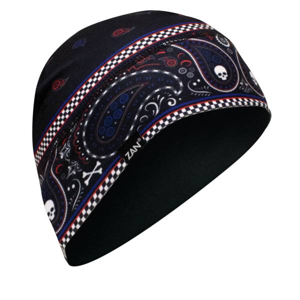 ZAN - SPORTFLEX HELMET LINER/BEANIE RED/WHT/BLUE CLASSIC BANDANNA - Image 1