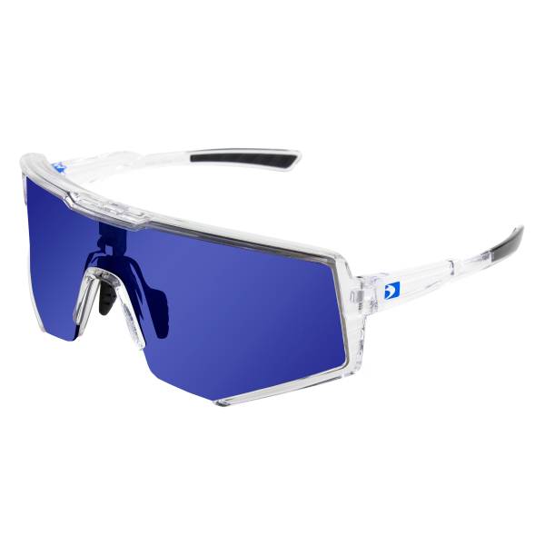 BOBSTER - SPROCKET CYCLING SUNGLASS CRYSTAL CLEAR BLUE MIRROR - Image 1