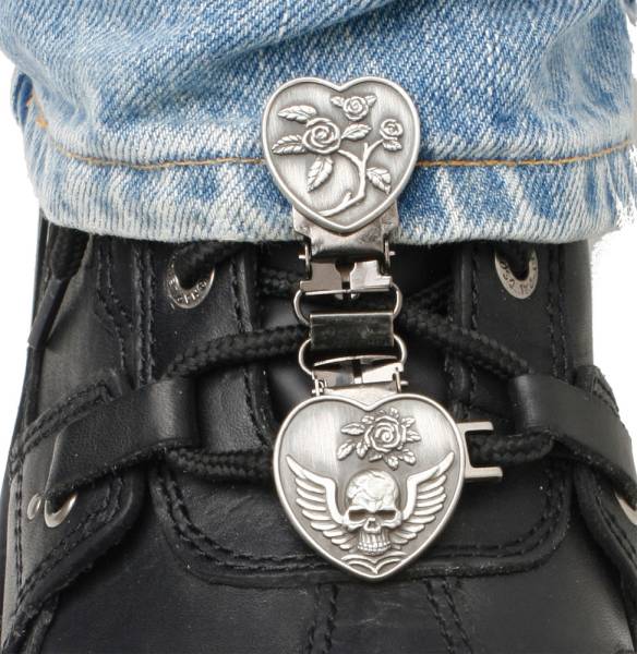 RYDER CLIPS - LACED BOOT TYPE (HEART/SKULL) - Image 1