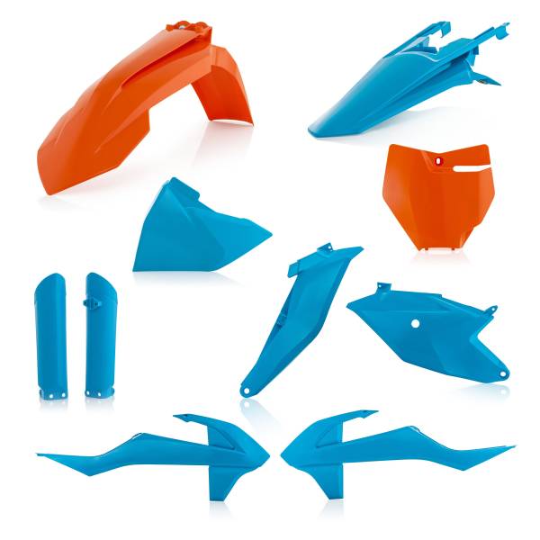 ACERBIS - PLASTIC KIT ORANGE/BLUE - Image 1