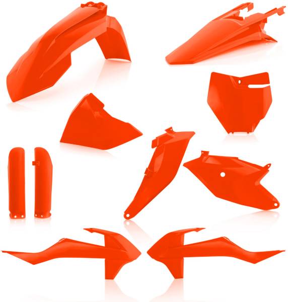 ACERBIS - FULL PLASTIC KIT FLUORESCENT ORANGE - Image 1