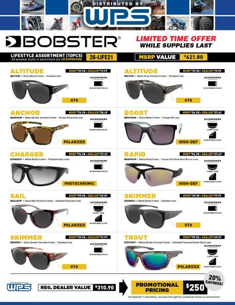 BOBSTER - LIFESTYLE GLASSES PREPACK 10 PAIR - Image 1