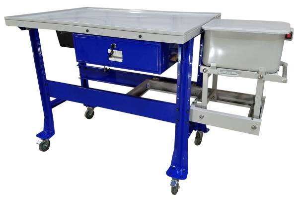 IDEAL - TEAR DOWN TABLE W/PARTS WASHER - Image 1