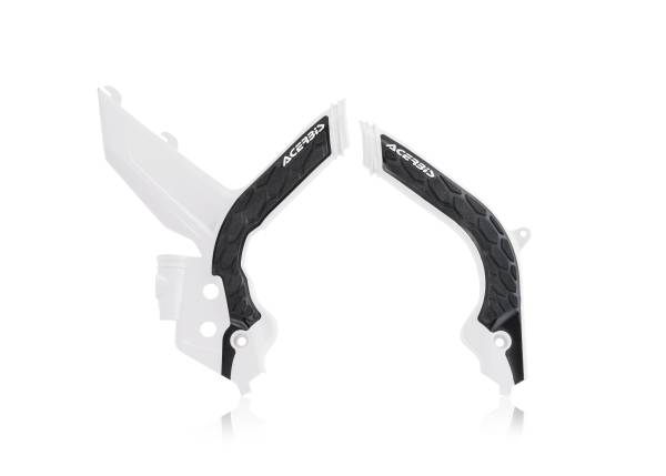 ACERBIS - X-GRIP FRAME GUARDS WHITE/BLACK - Image 1