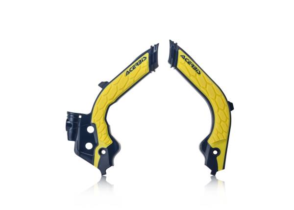 ACERBIS - X-GRIP FRAME GUARDS BLACK/YELLOW - Image 1