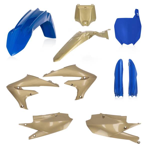 ACERBIS - FULL PLASTIC KIT BLUE/GOLD YAM - Image 1