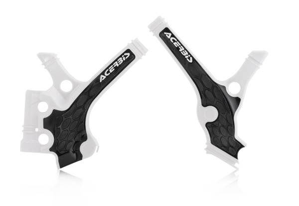 ACERBIS - X-GRIP FRAME GUARDS BLACK/WHITE YAM - Image 1