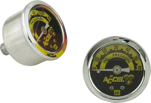 ACCEL - OIL PRESSURE GAUGE POLISHED - Image 1