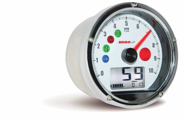 KOSO - T & T MULTI FUNCTION METER (CHROME) - Image 1