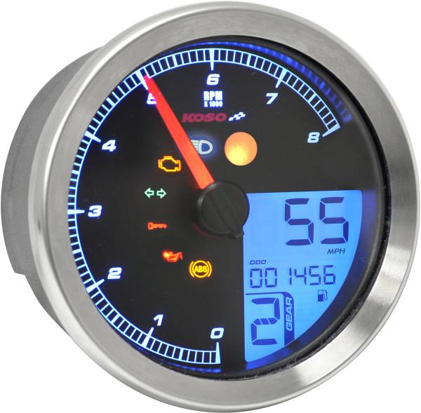 KOSO - KOSO TNT-B GAUGE (SILVER) YAMAHA BOLT - Image 1