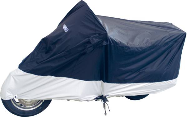 WPS - DELUXE MOTORCYCLE COVER LG BLUE/SILVER - Image 1