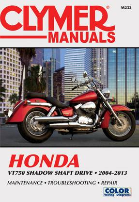 CLYMER - REPAIR MANUAL HON VT750 SHAFT - Image 1