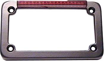 SDC - LED LICENSE PLATE FRAME BLACK W/RED LENS - Image 1