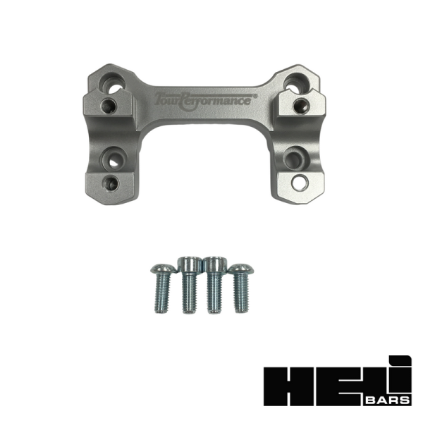 HELIBARS - HANDLEBAR RISERS SILVER BMW - Image 1