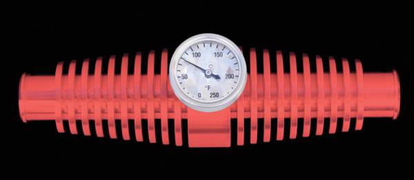 MODQUAD - INLINE COOLER W/GAUGE (RED) - Image 1