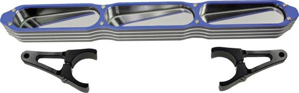 MODQUAD - 3-PANEL REAR VIEW MIRROR W/BEZEL BLUE 2" - Image 1