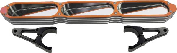 MODQUAD - 3-PANEL REAR VIEW MIRROR W/BEZEL ORANGE 2" - Image 1