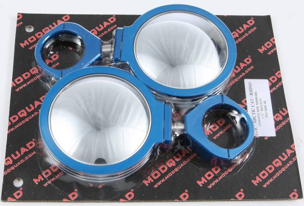 MODQUAD - BILLET SIDE MIRRORS ROUND BLUE 1.75" - Image 1